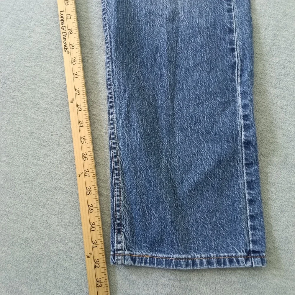 Levis 505 Regular Fit Mens Medium Wash Straight Leg Stretch Jeans W36 L32 Blue